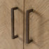 Libra Dowell Tall Two Door Mindi Wood Cabinet With Parquety Design